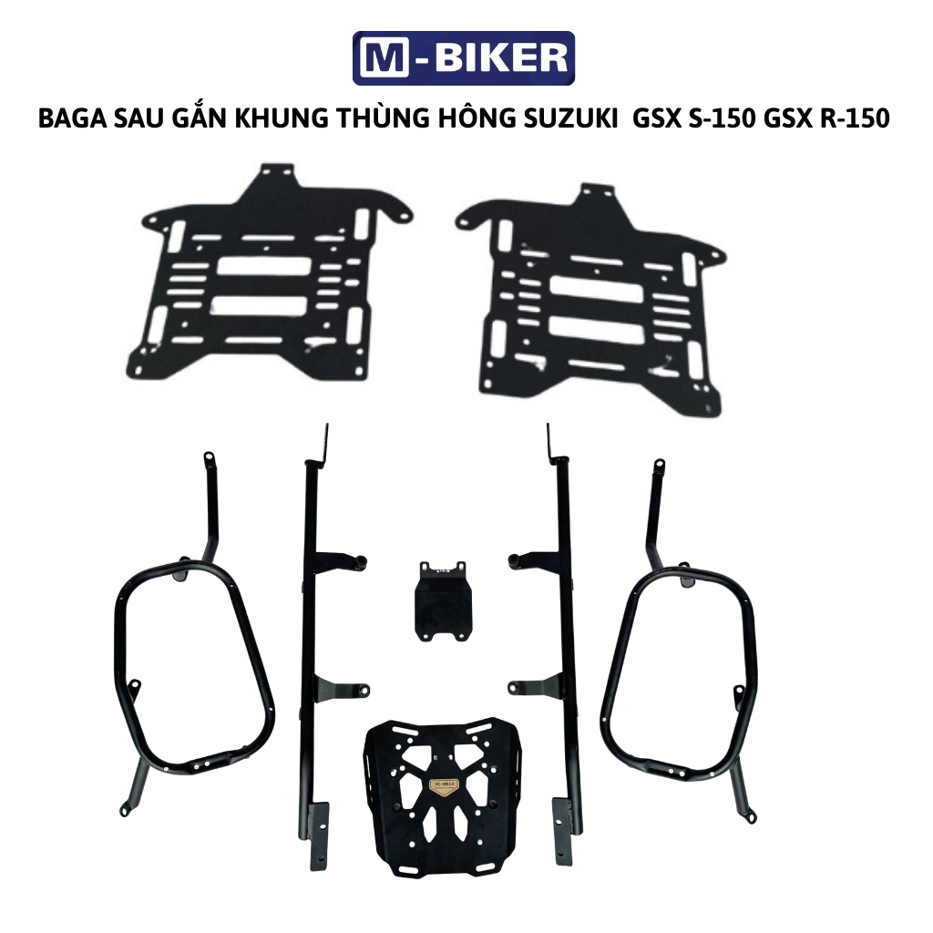 Baga khung thùng gsx s150, baga thùng hông gsx s150 chất liệu thép, sơn tĩnh điện.