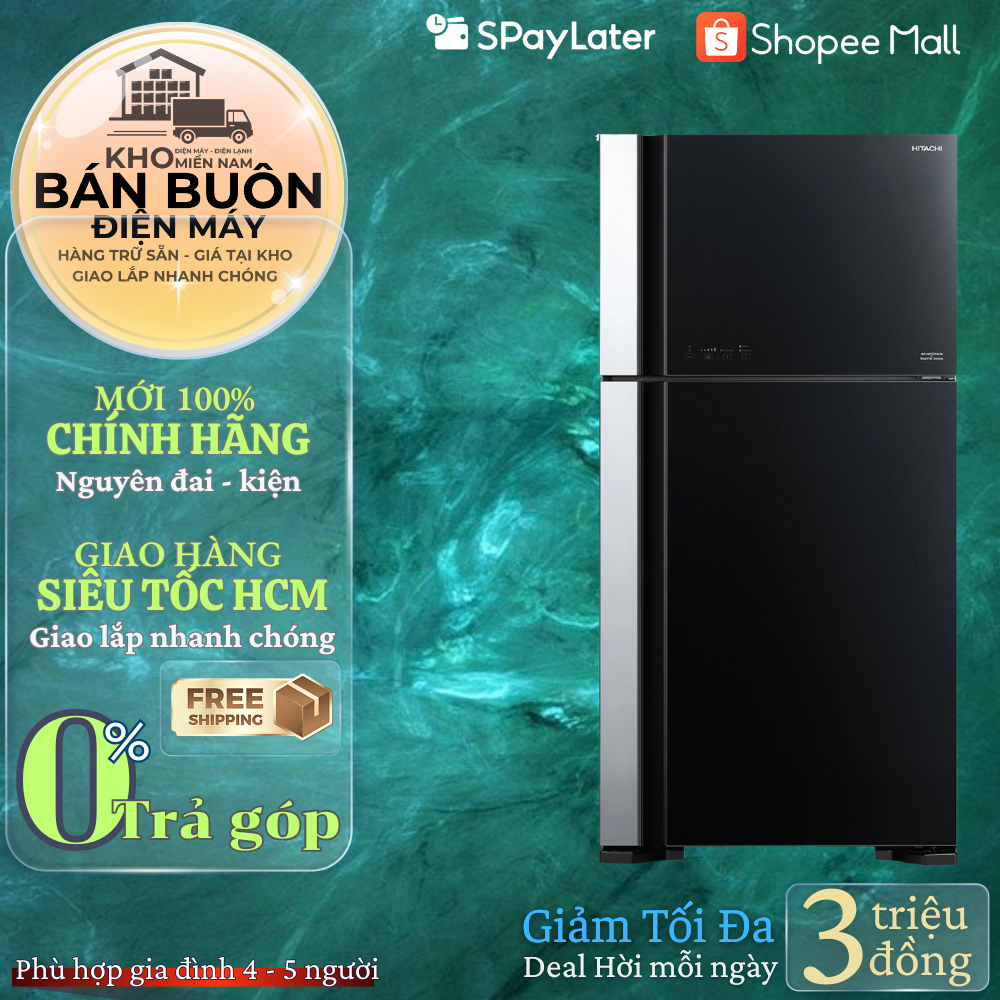 R-FG690PGV7X GBK - Tủ lạnh Hitachi Inverter 550 lít R-FG690PGV7X GBK - Hàng Chính Hãng