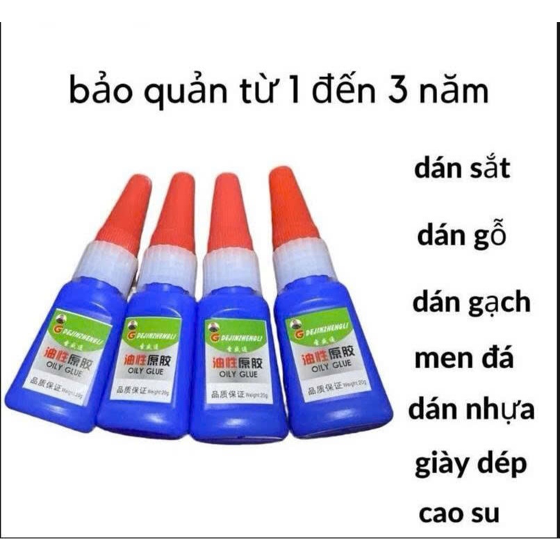 Combo 4 Lọ Keo OILY GLUE Đa Năng Gấp 50 Lần Keo 502