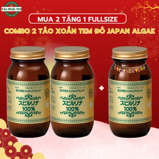  Combo 2 Tảo xoắn Deep Ocean Japan Algae Water Spirulina hộp 2200 viên Nhật Bản 