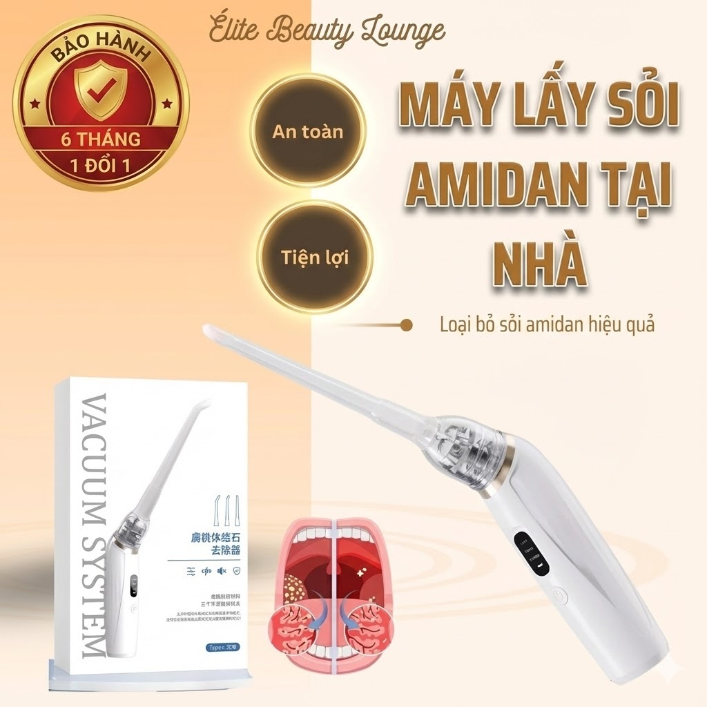 Máy lấy sỏi amidan, dụng cụ hút sỏi, loại bỏ hôi miệng hiệu quả CSSD242 Élitebeauty