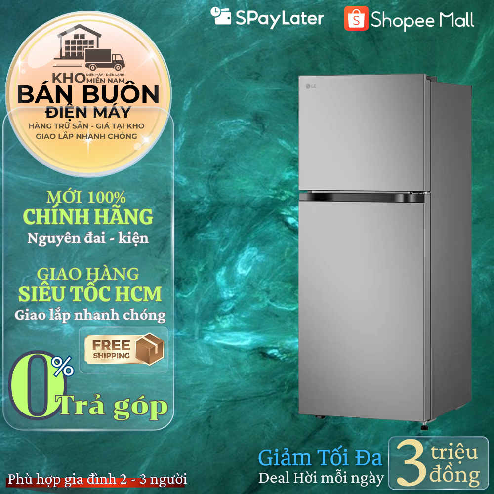 [Chính Hãng] Tủ lạnh LG 217 lít LTB21SVMD Ngăn đá trên | LINEARCooling Khử Mùi Than Hoạt Tính