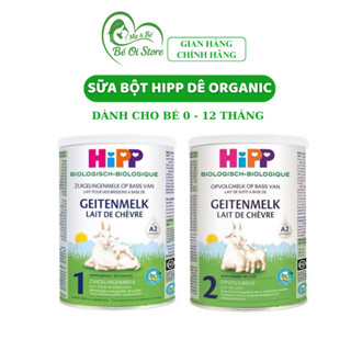 Sữa dê HiPP số 1,2 Organic 400g - Giúp bé phát triển chiều cao, trí não, tăng cường hấp thu