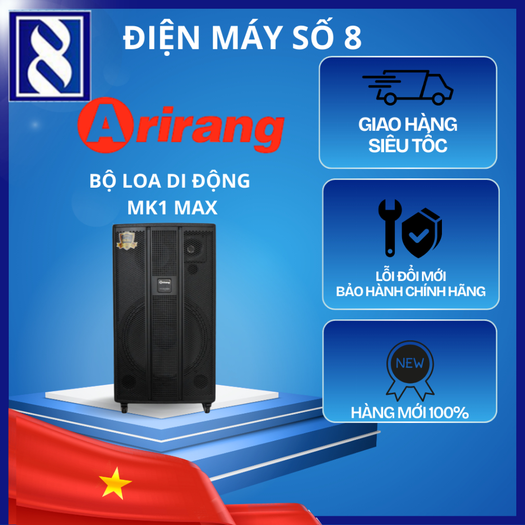 Điện Máy Số 8 | MK1 MAX | Bộ loa di động MK1 MAX - Chính Hãng