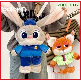 Ba lô búp bê mềm mại dễ thương Zootopia Judy Hopps Nick,45cm