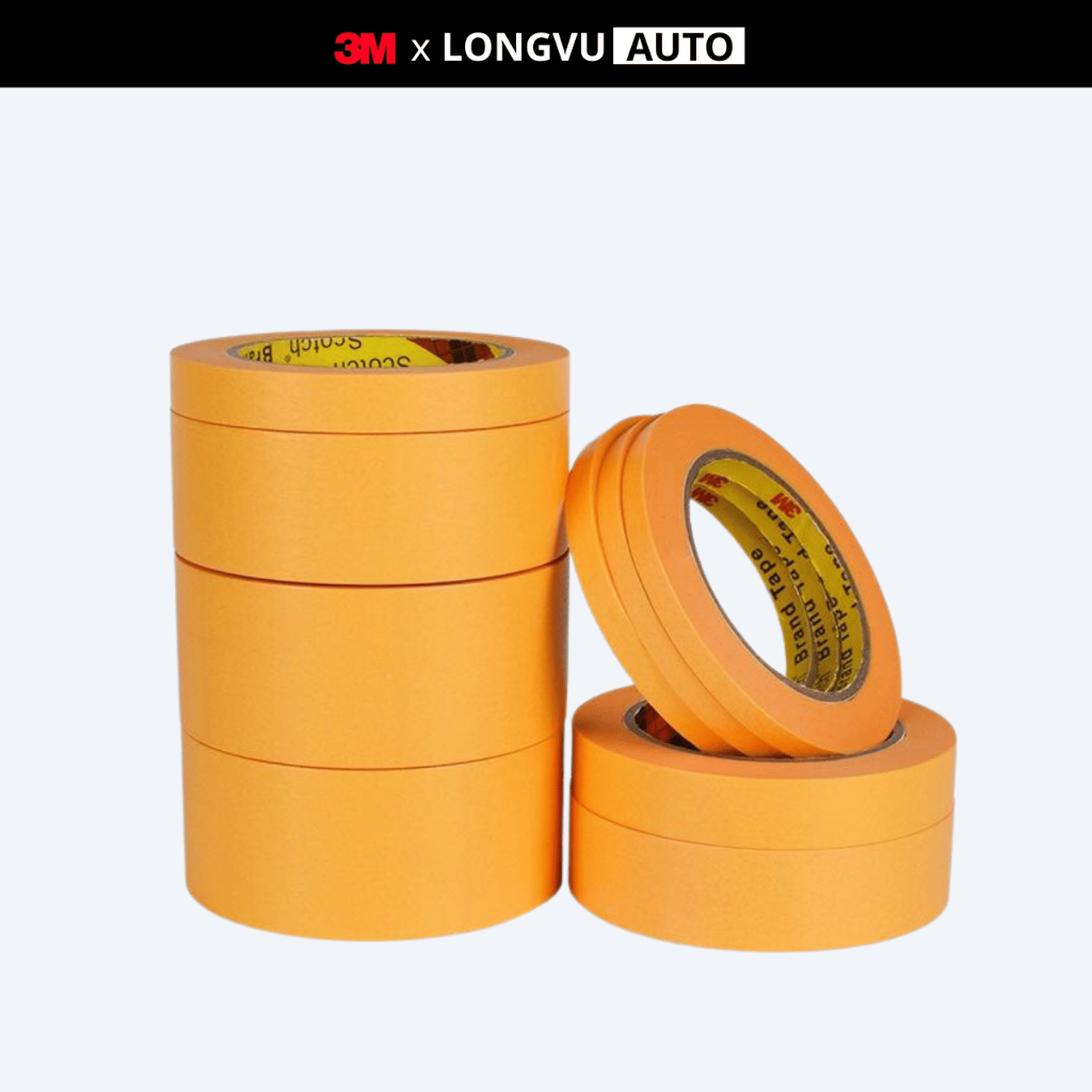 Băng keo giấy 1 mặt 3M 243 J Plus masking tape che sơn cao cấp (hoặc dán tape mod bàn phím)