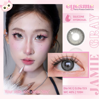  Kính áp tròng Eyesme - Lens xám đen Douyin lens cận - Dollring Jamie Gray có độ cận 