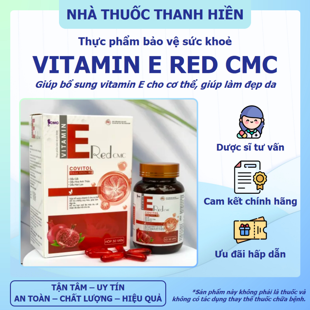 👉 ERED Lựu Đỏ CMC = Thực phẩm bảo vệ sức khỏe hỗ trợ làm đẹp da & chống oxy hóa