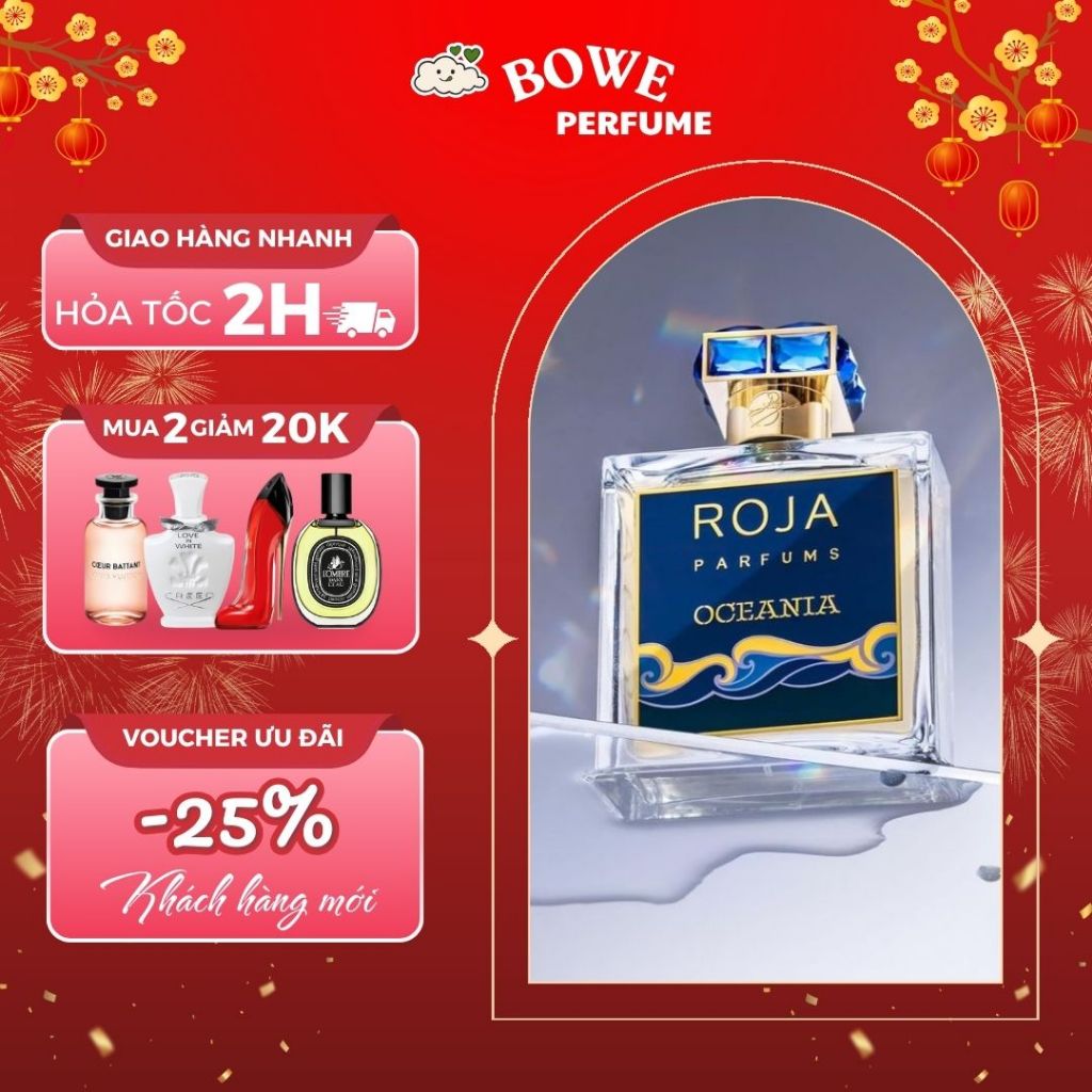Nước Hoa Chiết Unisex Roja Oceania Parfum Hương Thơm Tươi Mát, Quyến Rũ, Sang Trọng | Dung tích 10ml