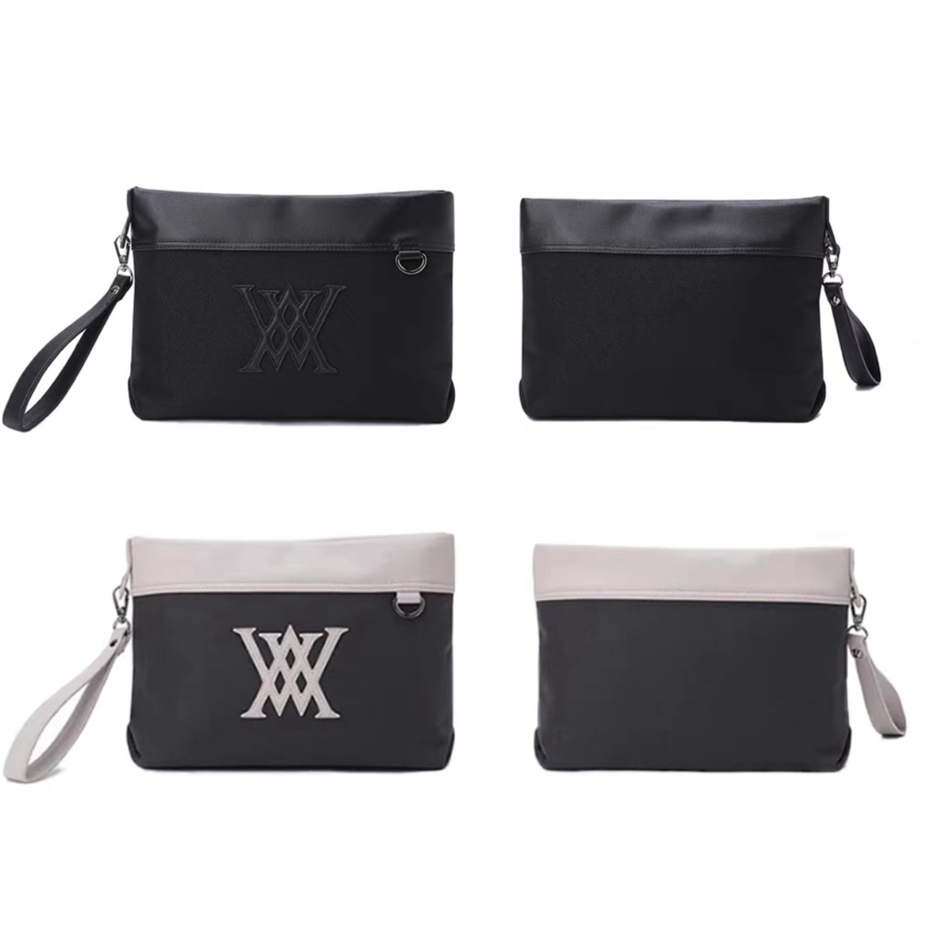 Túi Clutch Bag Anew Golf Chính Hãng Hàn Quốc Chất Vải Pha Da Sang Trọng | Túi Cầm Tay 1 Ngăn Nhỏ Gọn