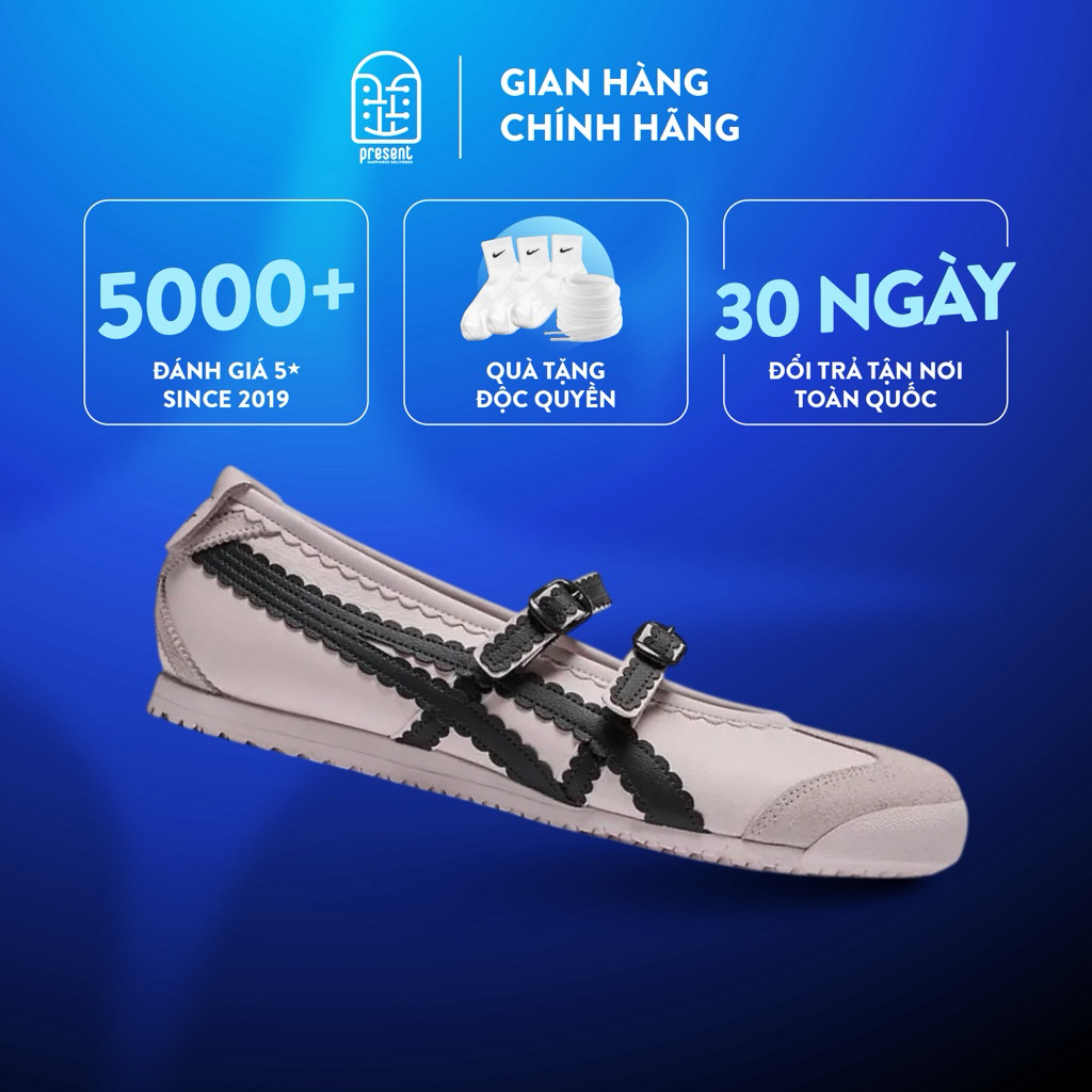 Giày Onitsuka Tiger Mexico 66 Ballet 'Crystal Pink' chính hãng, Onitsuka Tiger real fullbox Present 