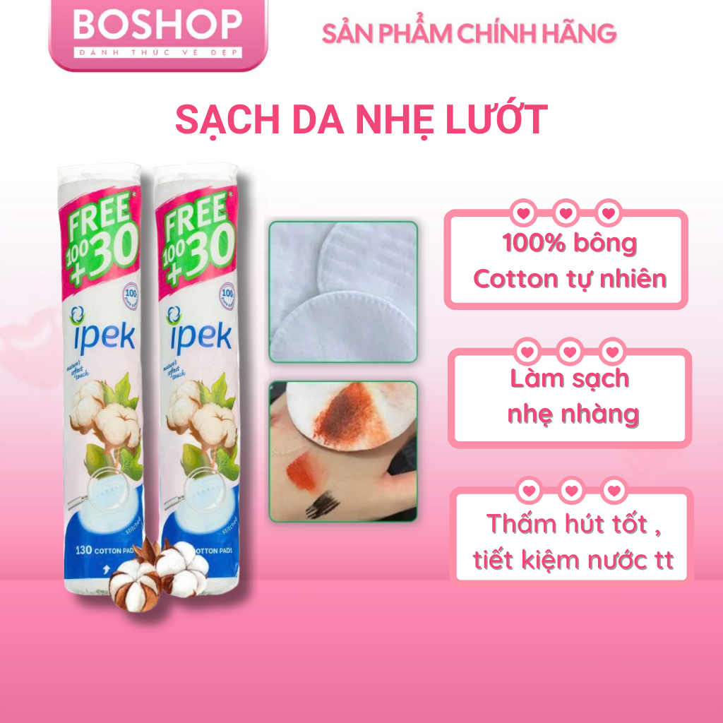 Bông Tẩy Trang Ipek Klasik Cotton Pads