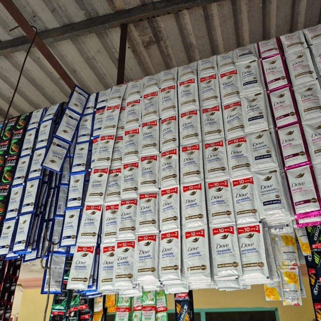 Dầu gội, dầu xả Dove 6g - Dây 10 gói