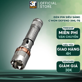 Không bao gồm pin và sạc - đèn pin siêu sáng c'mon defend xml-t6