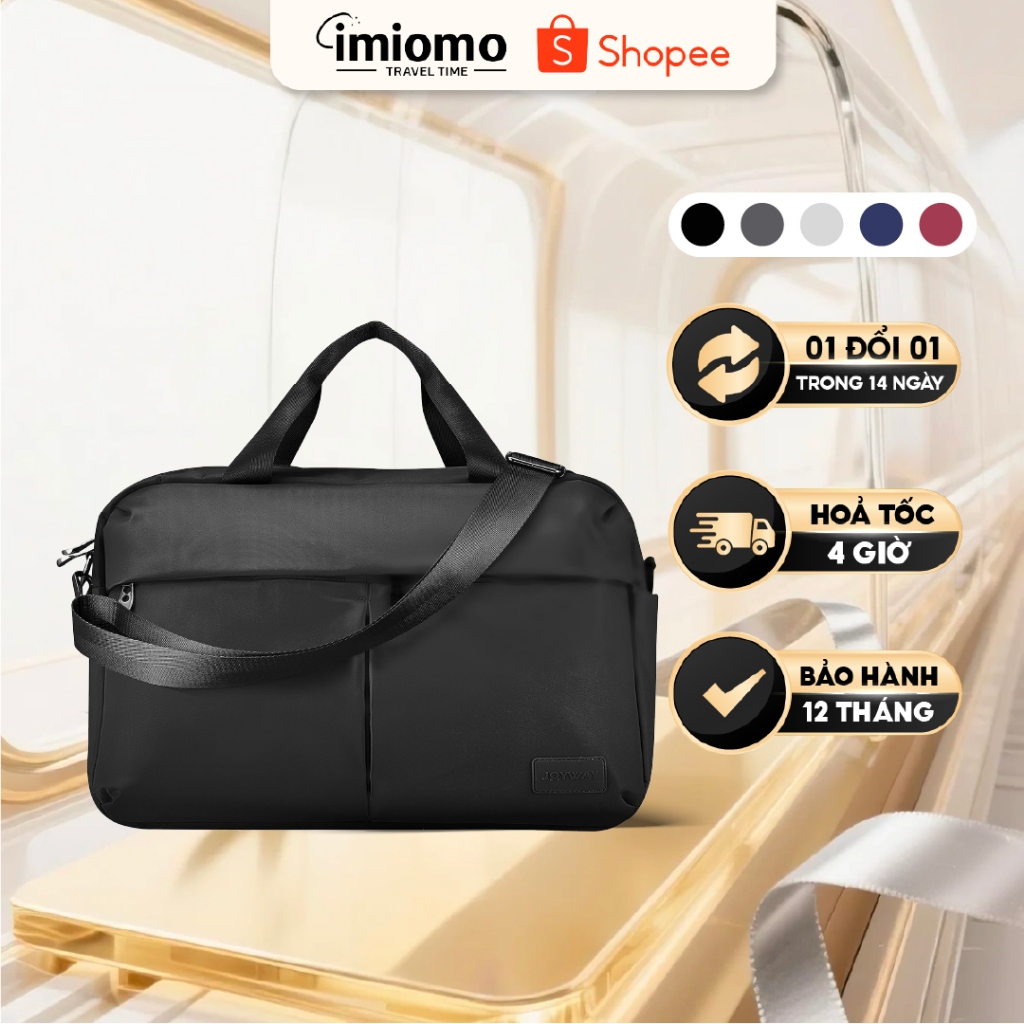 Túi xách tay đeo vai 2in1 IMIOMO BAG002 doanh nhân đa ngăn 20L Polyester chống nước chống sốc laptop