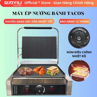  Máy Nướng Bánh Tacos. Kẹp Bánh Mì Cho Nhà Hàng Quán Ăn Máy Ép Nướng Bánh Mì nướng thịt Công Nghiệp. BH 12T 