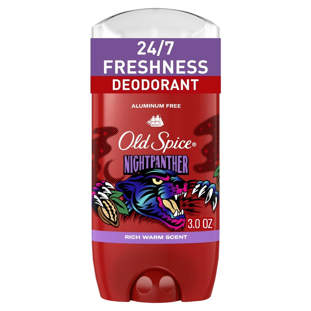 Lăn Khử Mùi Old Spice Night Panther Aluminum Free Mùi Hương Nam Trầm Tính và Bí Ẩn 85g - Hàng Mỹ Chí