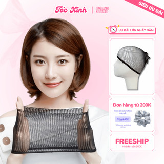  Lưới đội tóc giả Wig cap TOCXINH247 Siêu mỏng thoáng khí co giãn Dành cho tóc dài và tóc ngắn 