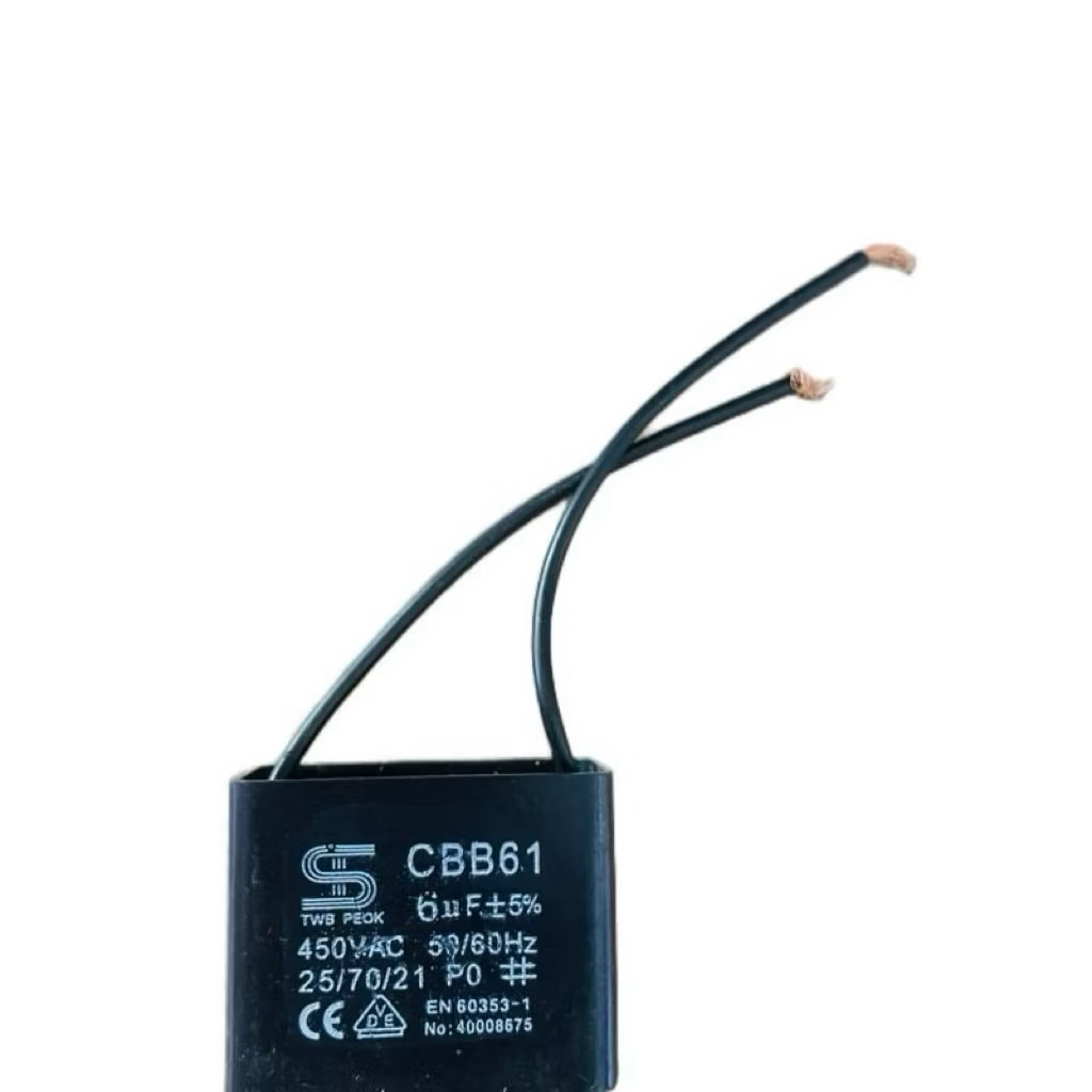 Tụ quạt công nghiệp 450V, 6uf (Loại tốt)