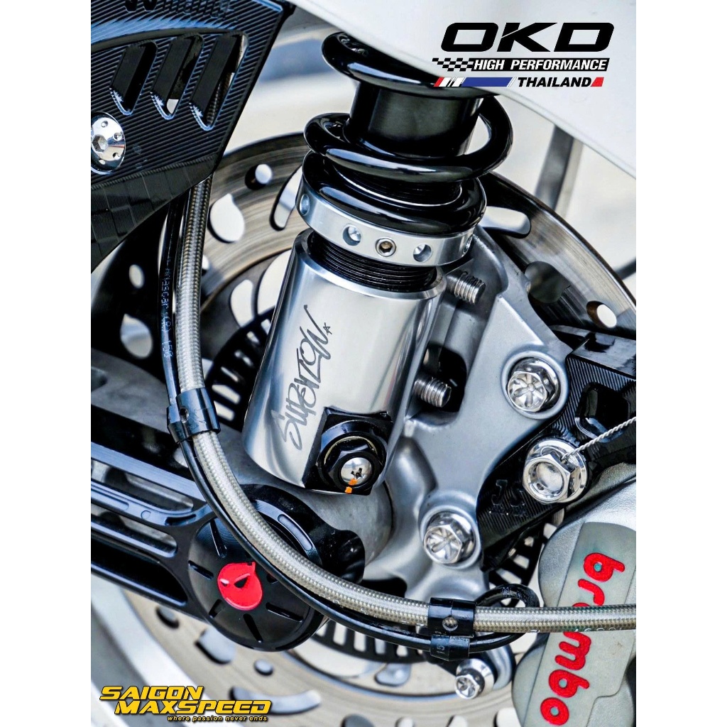 Phuộc Trước OKD Super Low V.3 Vespa Sprint / Primavera / LX / S (chính hãng)