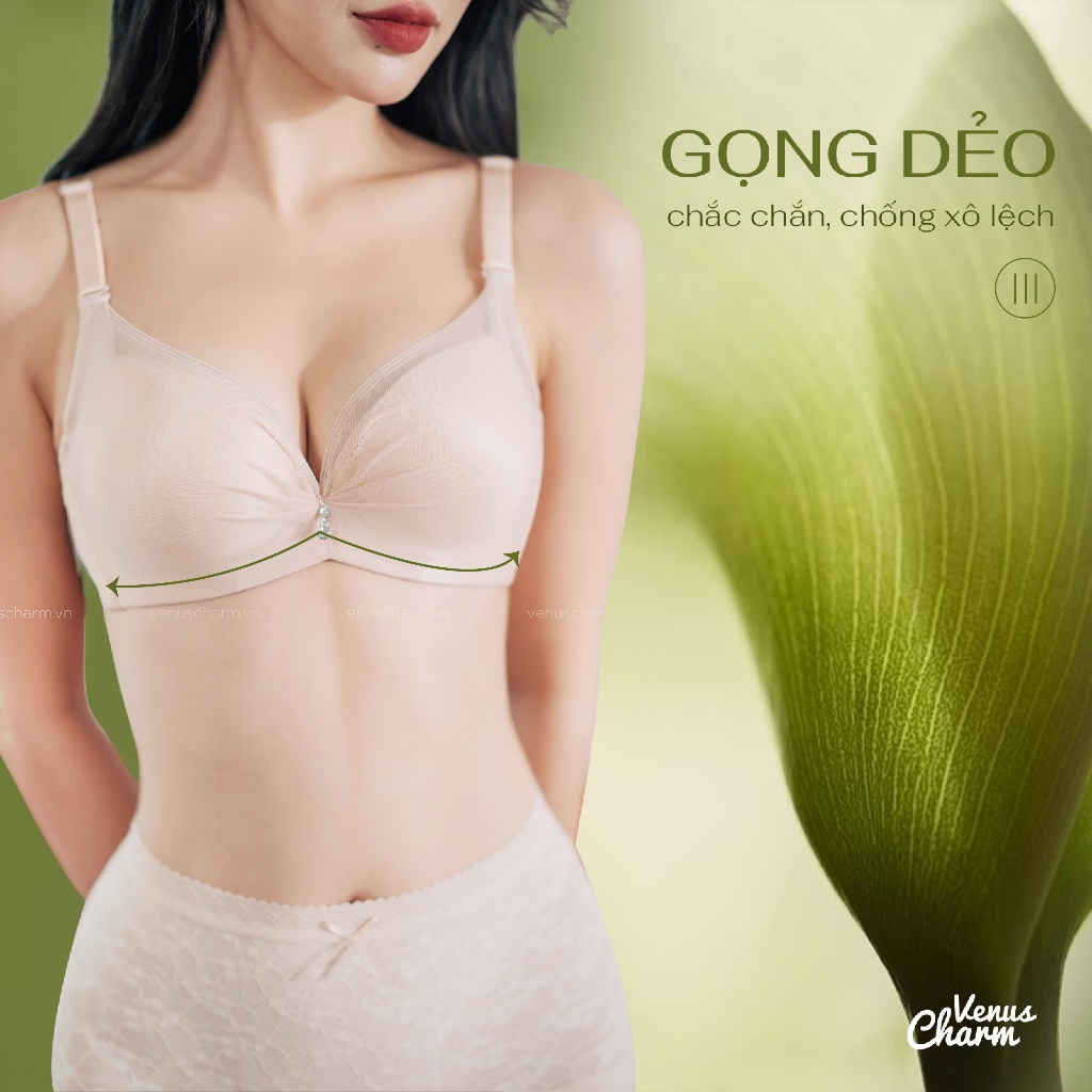 Áo lót có gọng nâng đẩy tạo khe quyến rũ đệm dày 4cm Venus Charm 5026 | BigBuy360 - bigbuy360.vn