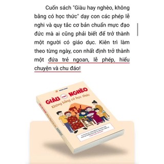 Sách - Giàu Hay Nghèo Không Bằng Có Học Thức