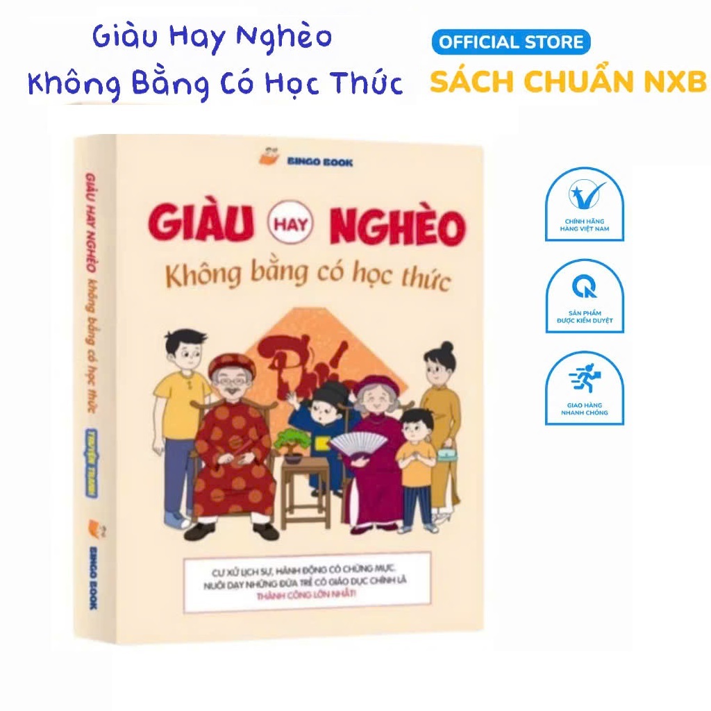 Sách - Giàu Hay Nghèo Không Bằng Có Học Thức