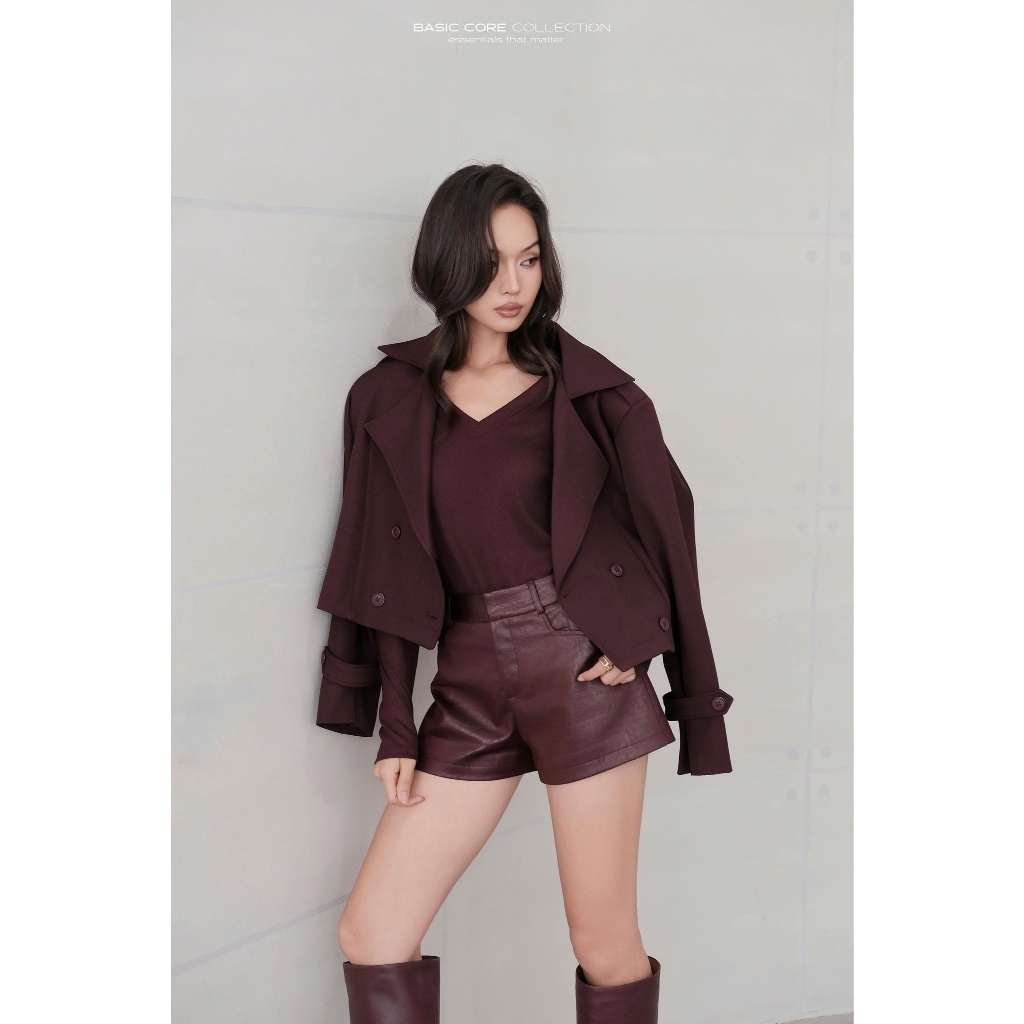 Áo khoác blazer ngắn croptop BASIC SOMI JACKET