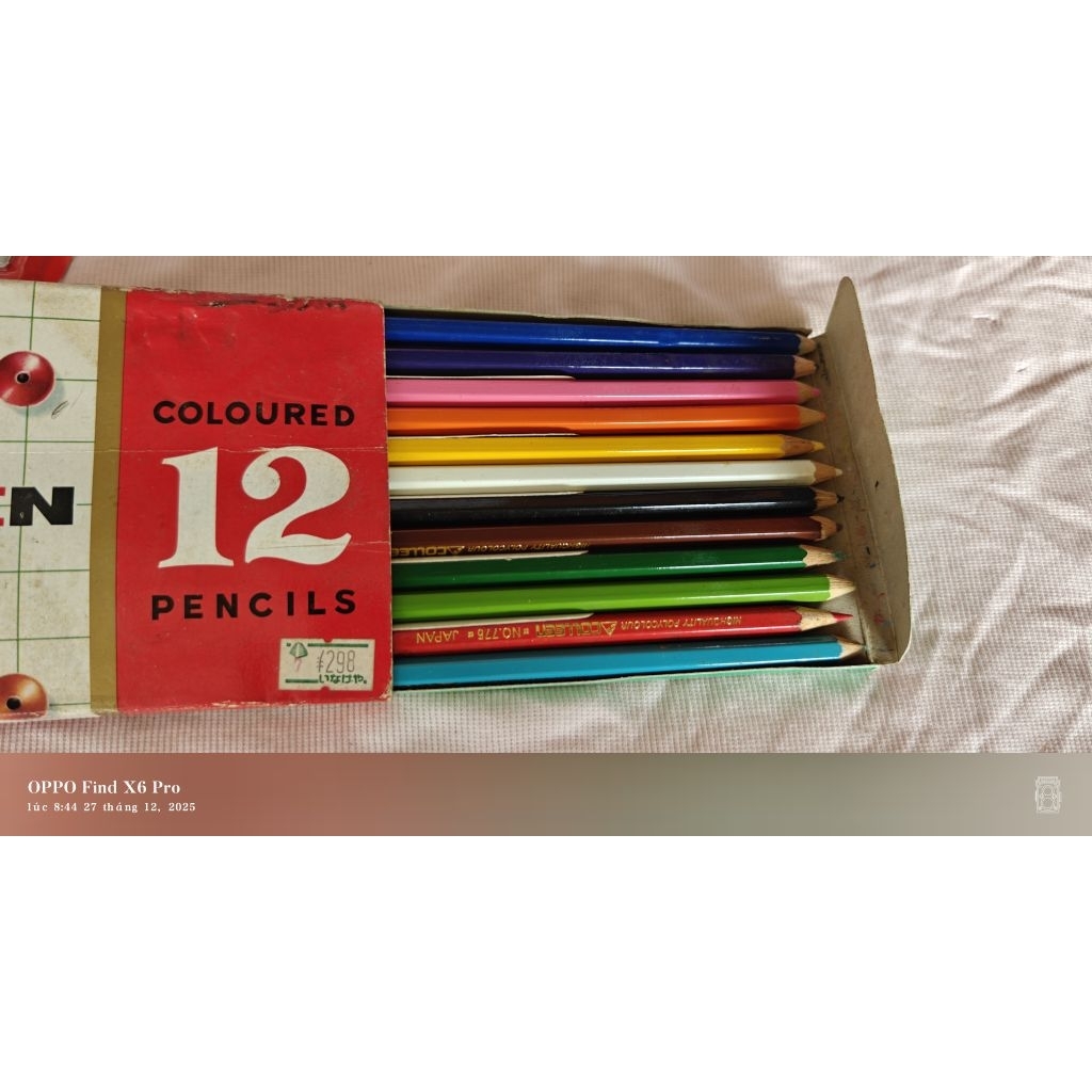 Hộp bút chì màu Colleen cổ điển 12 chiếc Thái Lan siêu chất