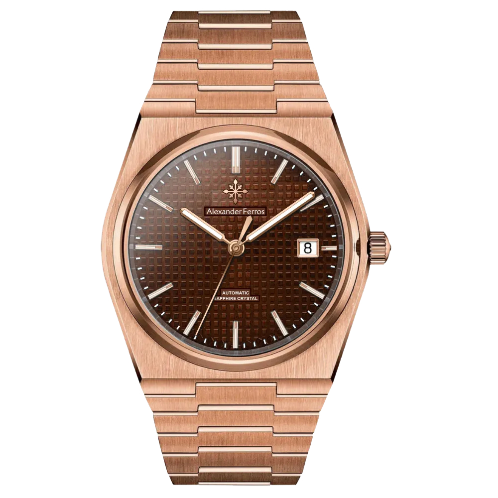 Đồng hồ nam chính hãng Alexander Ferros 5052 5052S 5052D 5052R máy Nhật Mitota mặt kính sapphire