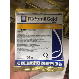  Thuốc trừ bệnh Ridomil Gold 68 WG Syngenta 100g - Đặc trị Sương mai xỉ mủ thán thư... 