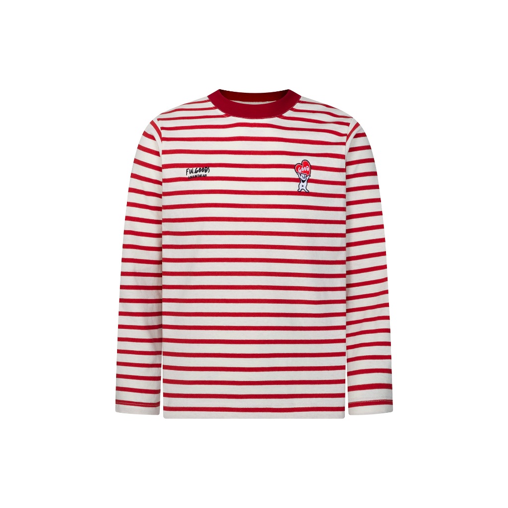 FW.GOODS - Lita Long Sleeve Relaxed Fit Striped Sweater - Áo thun sọc tay dài nam nữ