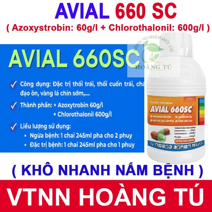 AVIAL 660SC 245ml – Giải Pháp Phòng Trị Thán Thư, Rỉ Sắt Hiệu Quả
