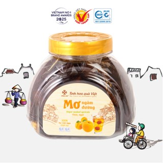  Mơ Ngâm Đường Hồng Lam 900g – Trái mơ tươi chua ngọt thanh mát – Đồ uống giải nhiệt pha trà nấu ăn 