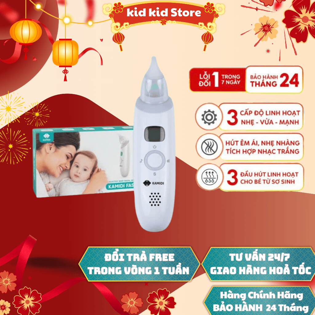 MÁY HÚT MŨI KAMIDI FASTLY CHÍNH HÃNG – ÊM ÁI, AN TOÀN CHO BÉ