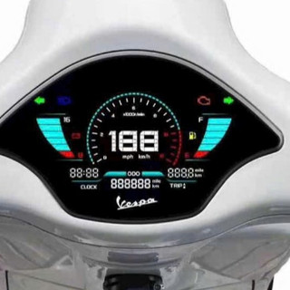 Đồng hồ điện từ JG Vespa Sping hiển thị led  - lắp đặt như zin