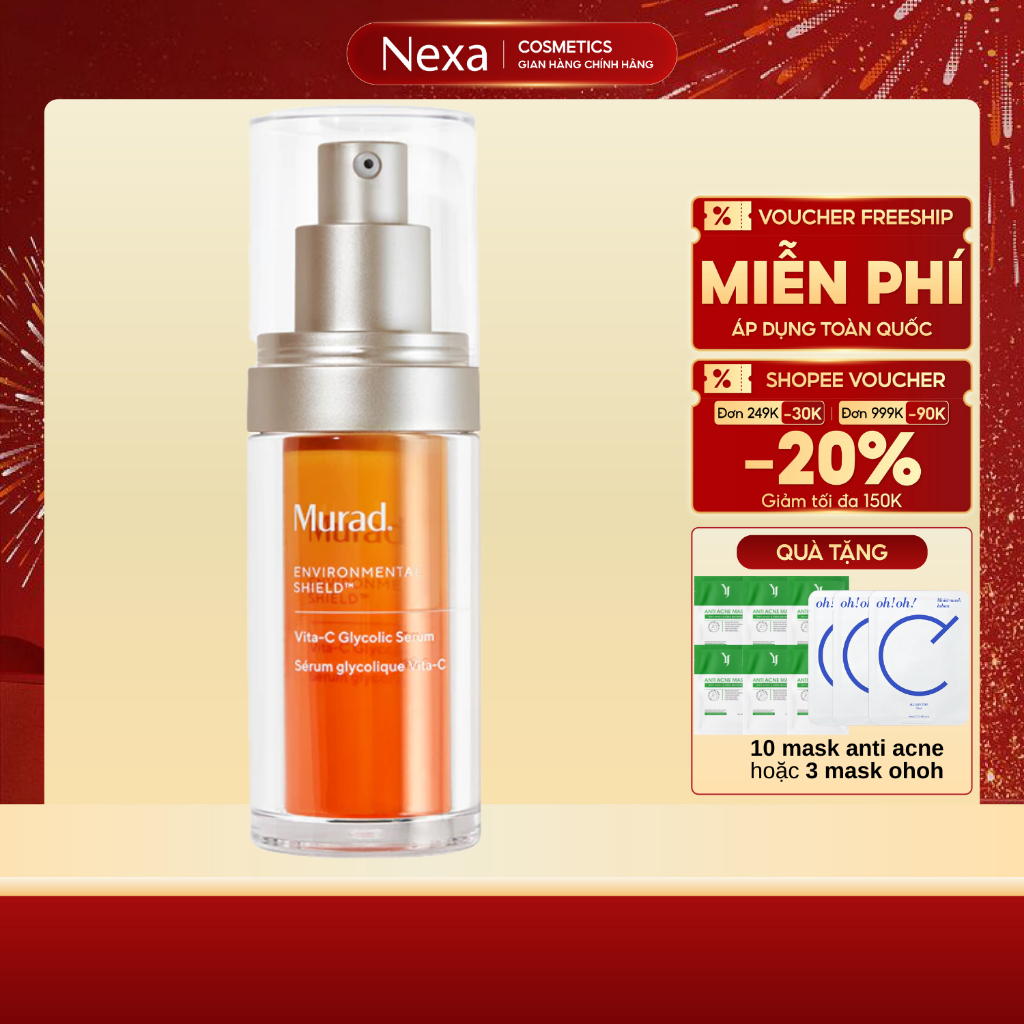 Tinh Chất Vitamin C Giúp Trắng Sáng Da Murad Vita-C Glycolic Brightening Serum 30ml
