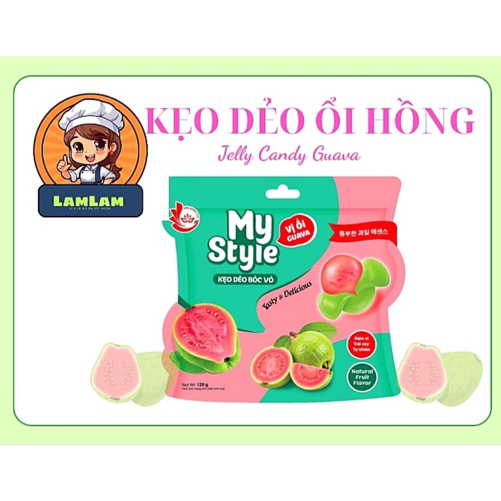 Kẹo dẻo ỔI HỒNG BÓC VỎ My Style