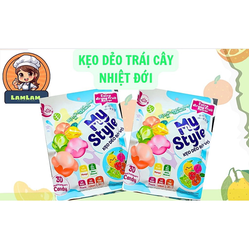 Kẹo dẻo bóc vỏ trái cây nhiệt đới My Style