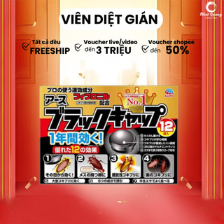  Diệt Gián Nhật Bản  dạng viên 12 viên và dạng keo 6 miếng  