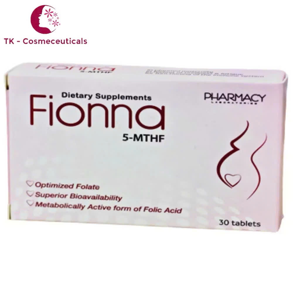 (CHÍNH HÃNG) Fionna 5 - MTHF Bổ Sung Folate, Tổng Hợp Acid Amin, Tạo Máu, Tăng Sức Đề Kháng - Hộp 30