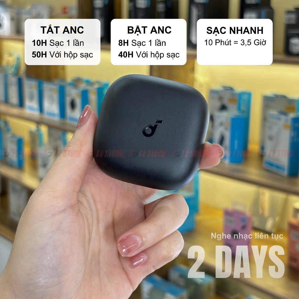 Tai Nghe Bluetooth Anker Soundcore D1202 R60i NC Chống Ồn ANC, IP55 Kháng Nước Và Bụi, Phát Nhạc 50H | BigBuy360 - bigbuy360.vn