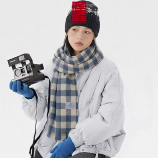  Khăn quàng cổ - Khăn choàng cổ caro len nam nữ lông mịn dệt kim không xù ulzzang Hàn Quốc Re1925 Studio KCR02 