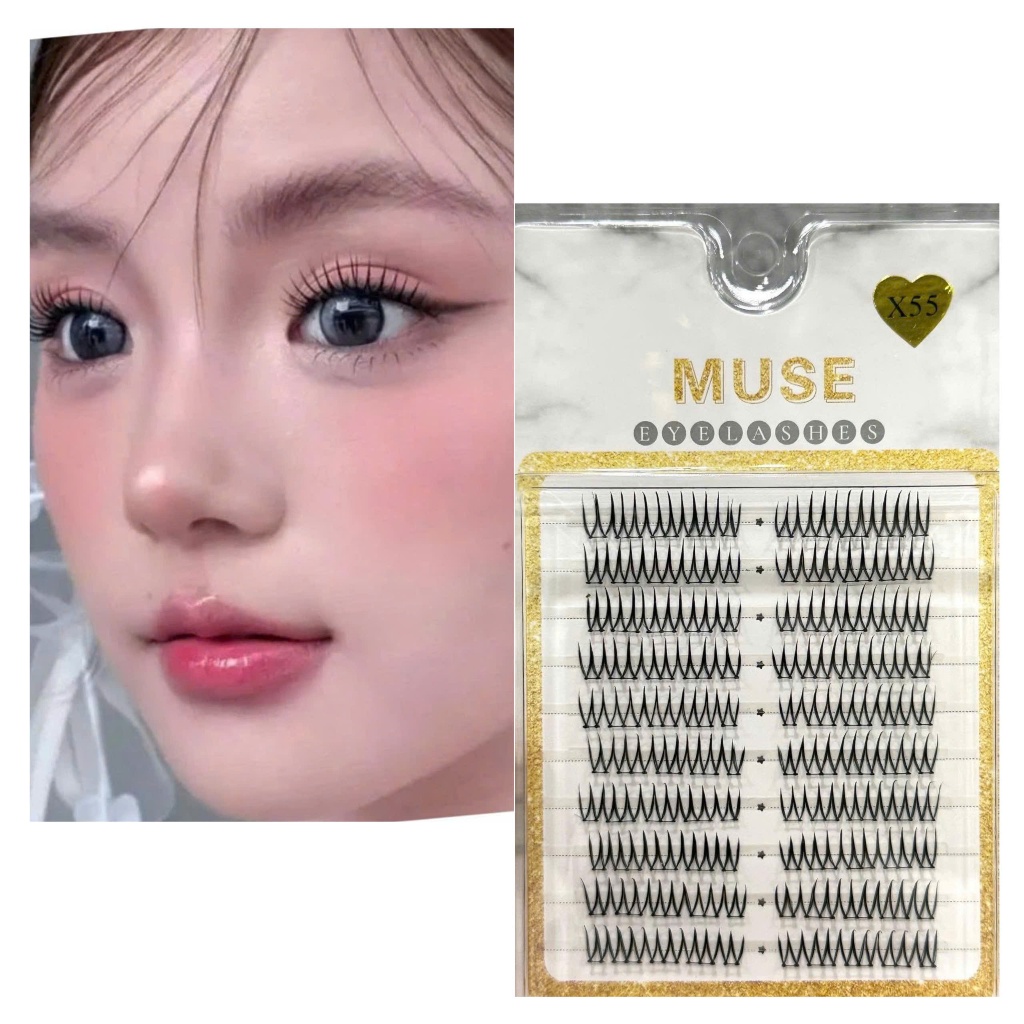 Mi giả Muse X55 - Mi trên rời X55 tự nhiên - CAMI SHOP