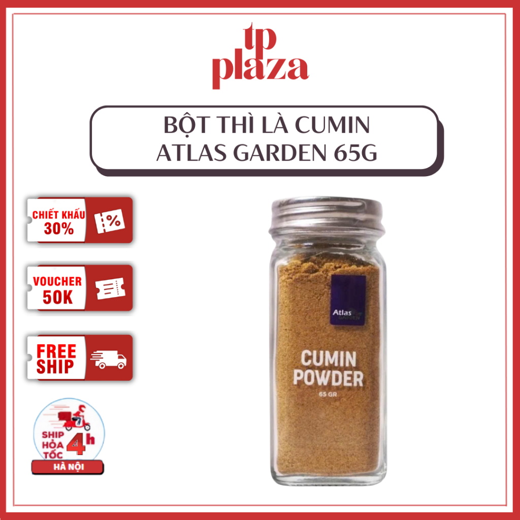 Bột Thì Là Atlas Garden - Cumin Powder Lọ 65g