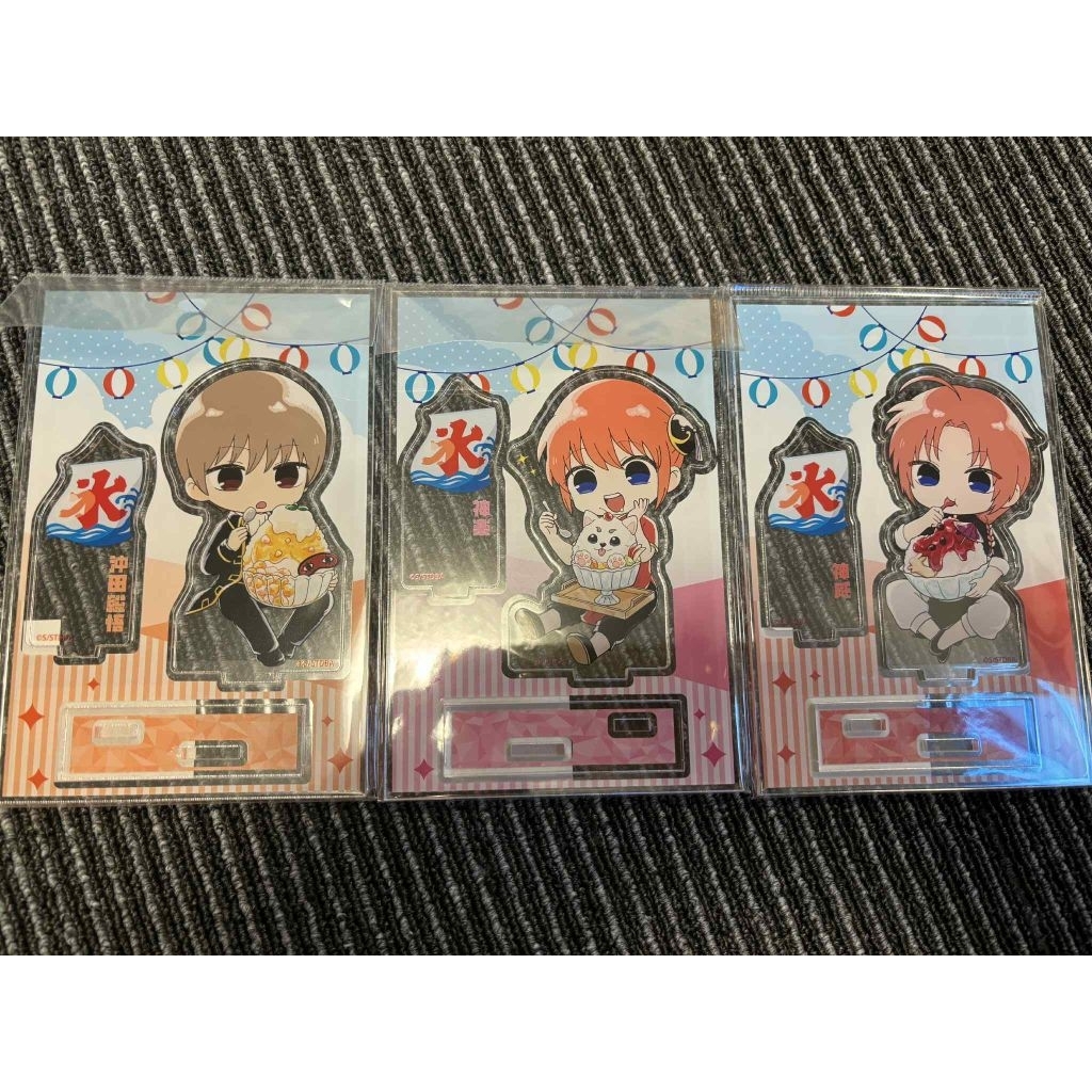 STANDEE NEWSEAL ANIME GINTAMA SHOGO, KAGURA, KAMUI CHIBI FULL KHUNG