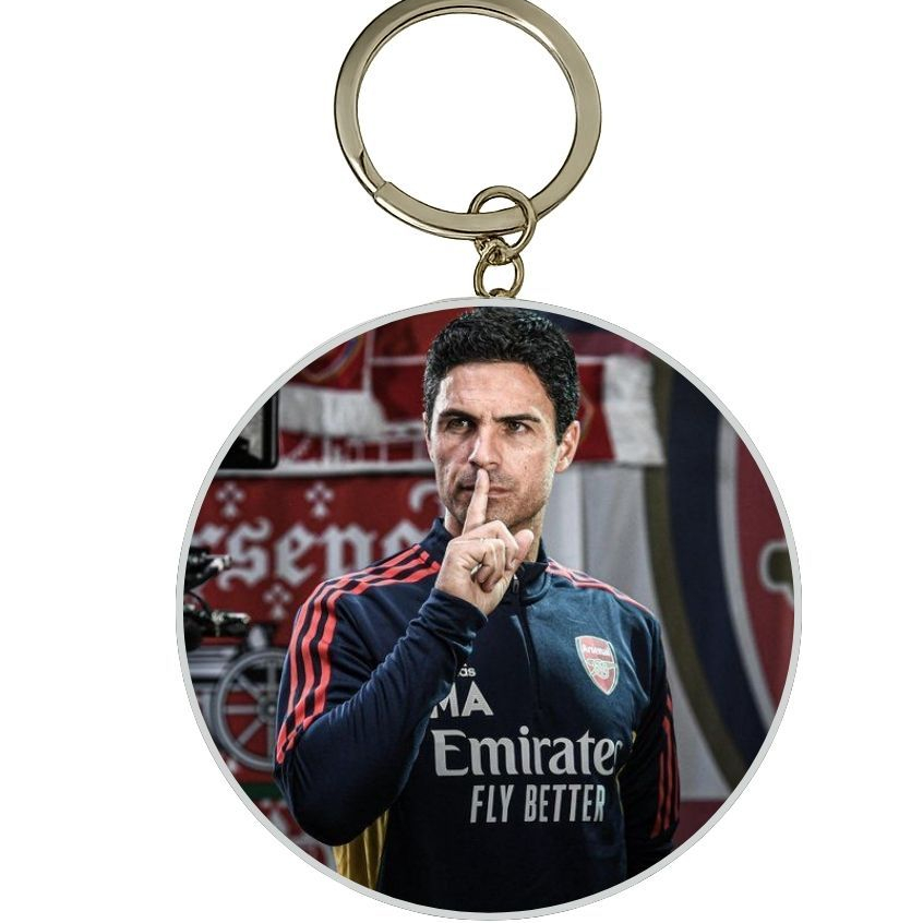 MÓC KHÓA THIẾC IN HÌNH MIKEL ARTETA