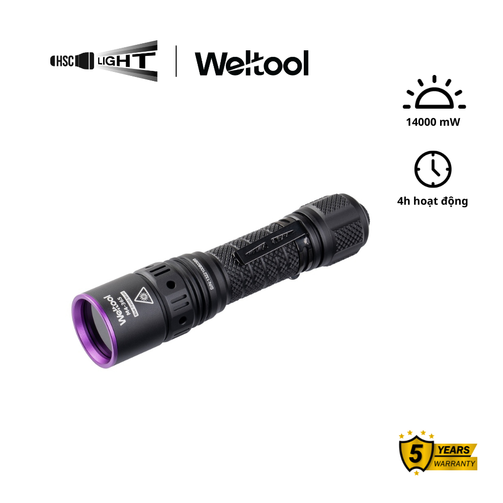 Đèn Pin UV Weltool M4-365 “Blue-faced Beast” | Professional UV Flashlight 365nm | 21700 Li-ion