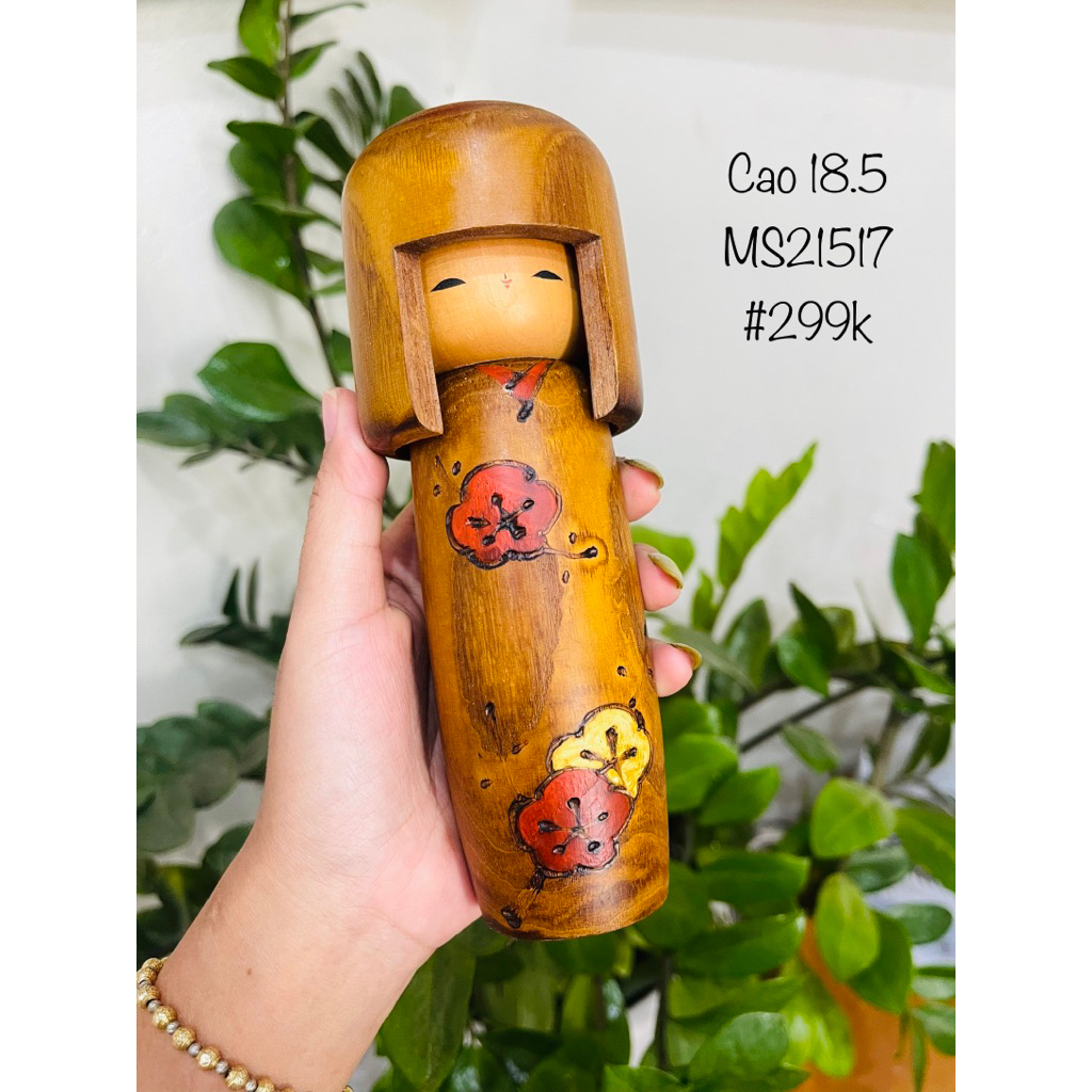 Búp bê gỗ Kokeshi Nhật Bản decor