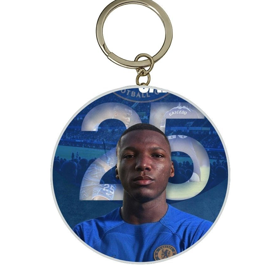 MÓC KHÓA THIẾC IN HÌNH MOISES CAICEDO